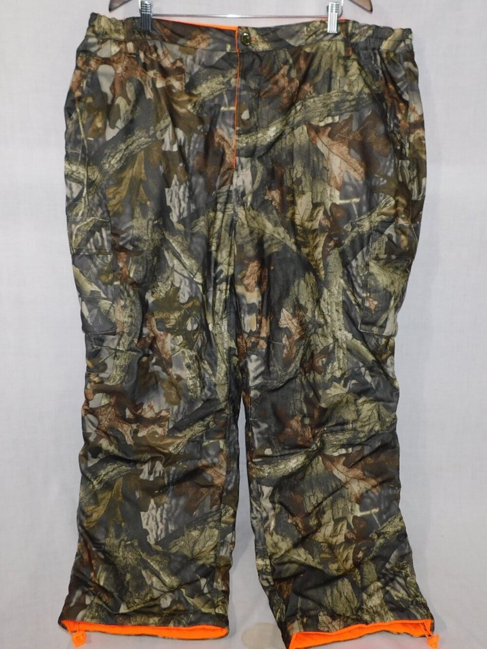 Ducks Unlimited Fleece lined Water Resistant Green Hunting Camo Pants Mens 2XL